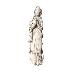 Statuette, Statue Ronde-bosse &ndash; Vierge Immacul&eacute;e &ndash; Goa, Colonie Indo-portugaise