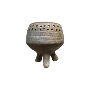 Artifact - Antiquity - Indigenous Terracotta Tripod Brazier Or Incense Burner - Primitive Art 