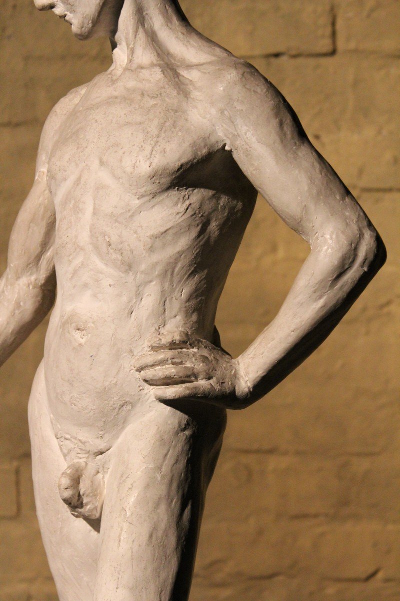 Academic Plaster Study Of A Fencer-photo-4