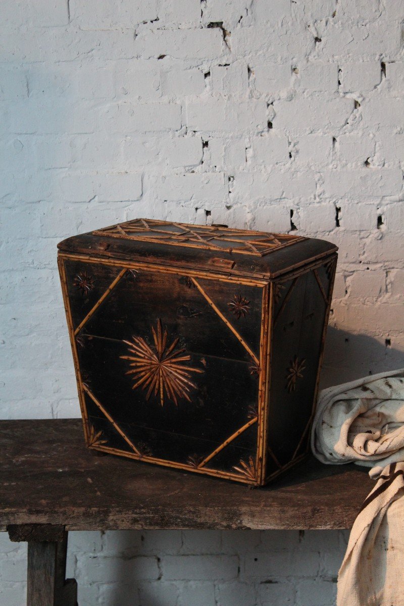 Atypical Antique 'peat' Box-photo-2