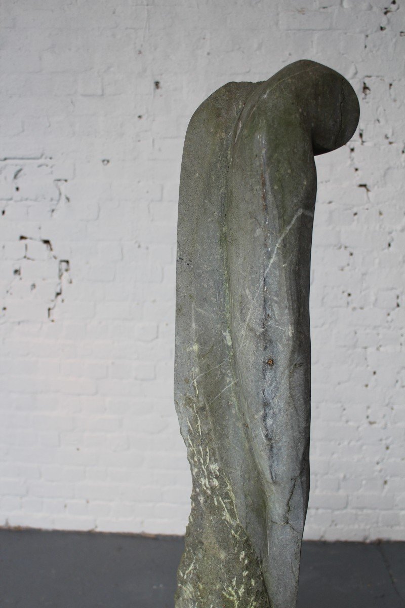 Blue Stone Sculpture By Hubert Boeraeve-photo-1