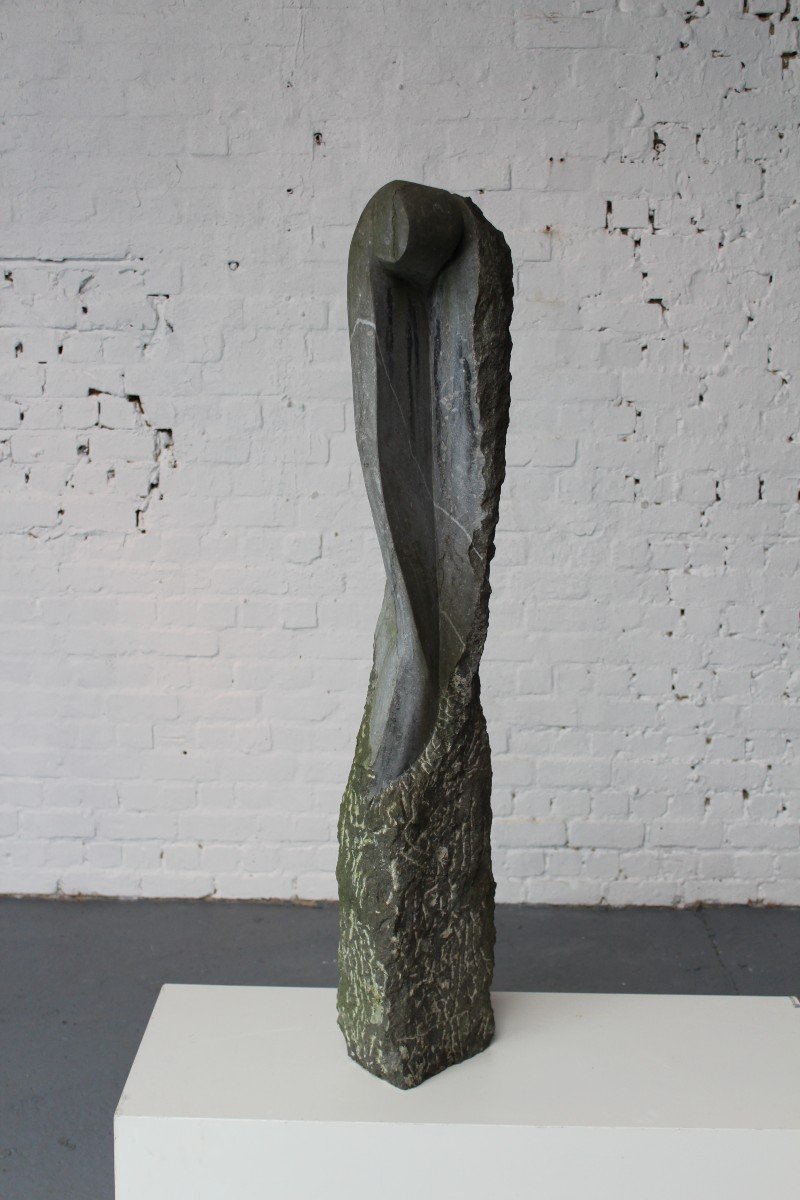 Blue Stone Sculpture By Hubert Boeraeve-photo-4