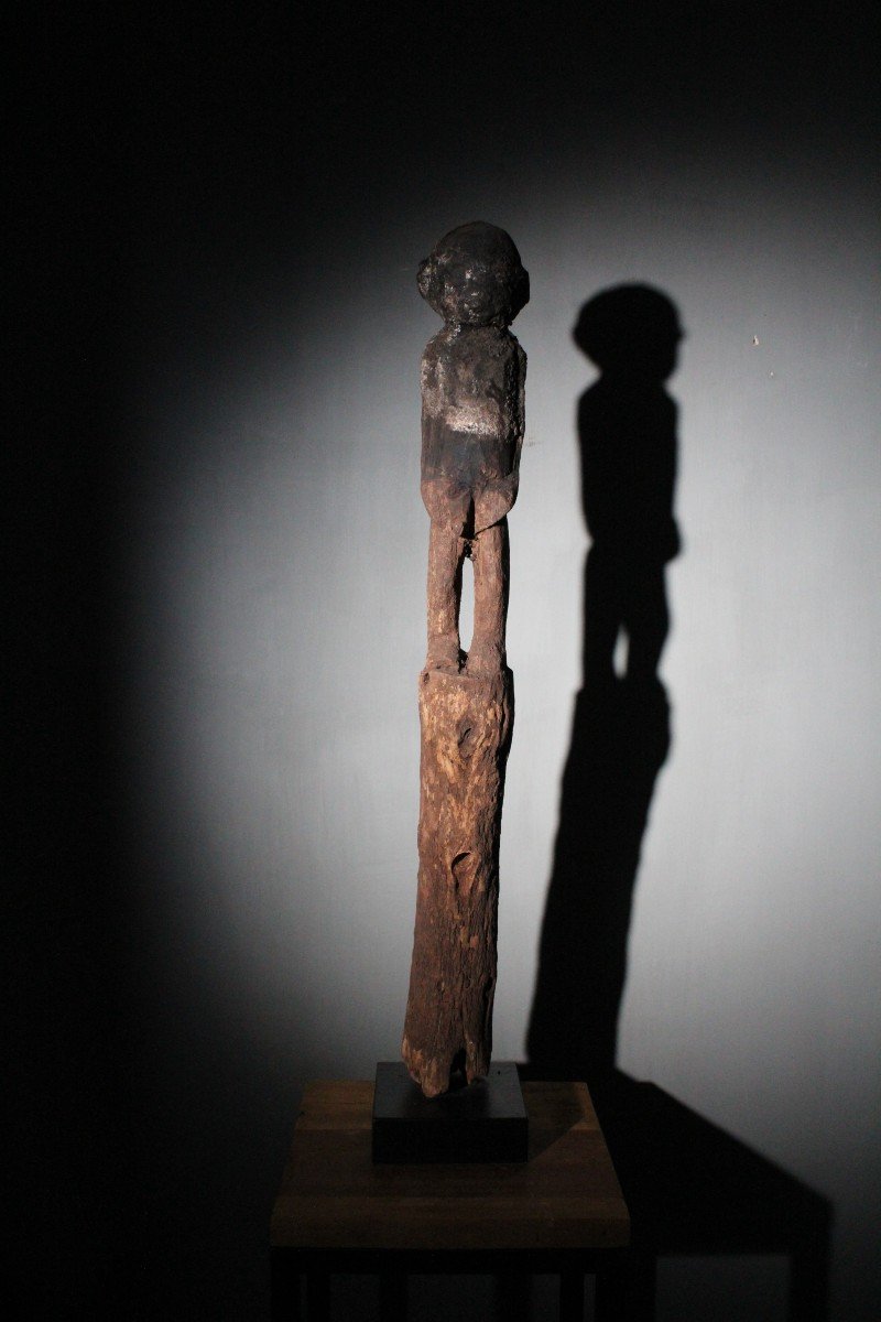 Wooden Sacrificial Pole Figure Fon-photo-2