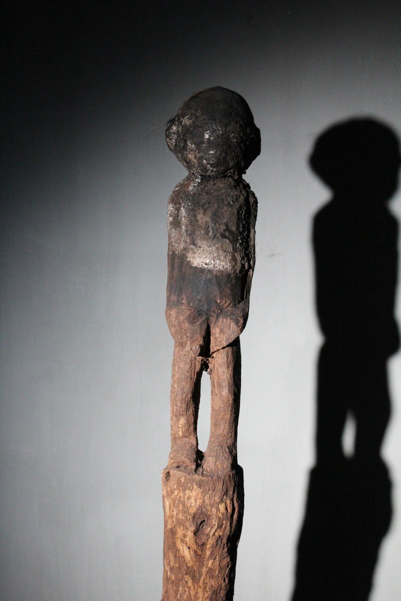 Wooden Sacrificial Pole Figure Fon-photo-4