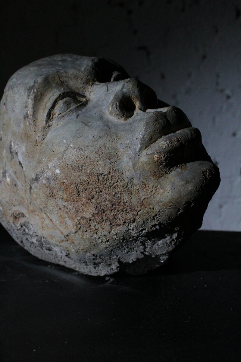 Sculpted Stone African Head-photo-2