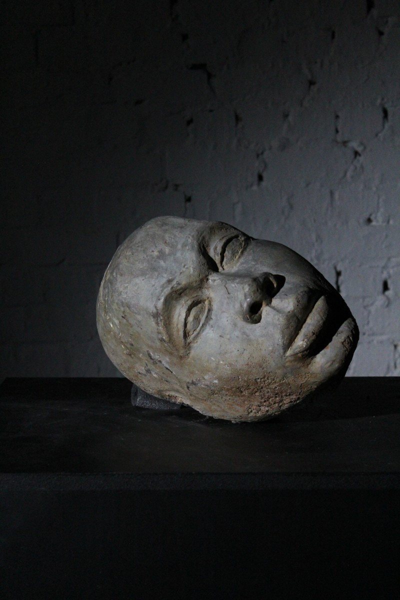 Sculpted Stone African Head