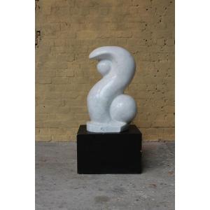 White Carrara Marble Sculpture - F. Alfo