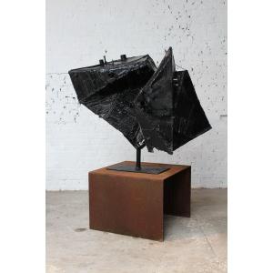 Abstract Metal Sculpture - Paul Van Gyseghem (1935)