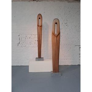 Pair Of Anthropomorphic Sculptures By Begga d'Haese