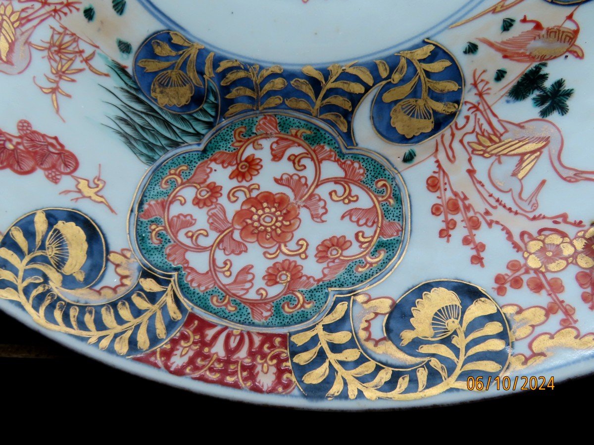 Grand Plat en porcelaine Imari. Japon fin XIXème début XXème-photo-1