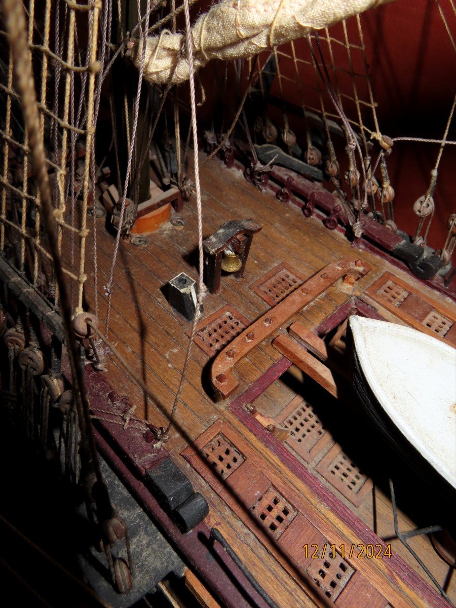 Model Of The Saint-géran. Mauritius. East India Company.-photo-6