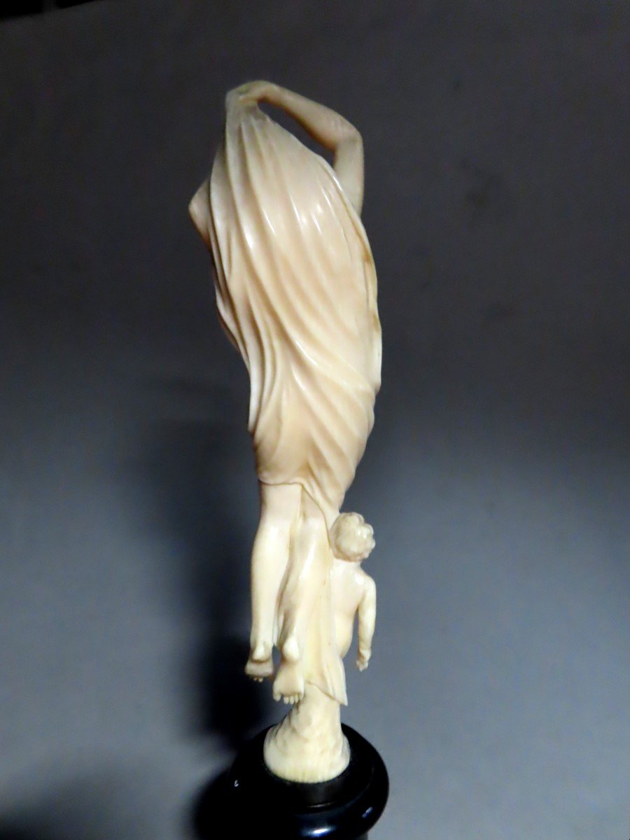 Ivory From Dieppe. Allegory Of The Evening. Mathurin Moreau (1822-1912)-photo-4