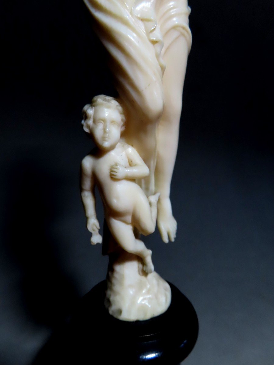 Ivory From Dieppe. Allegory Of The Evening. Mathurin Moreau (1822-1912)-photo-4