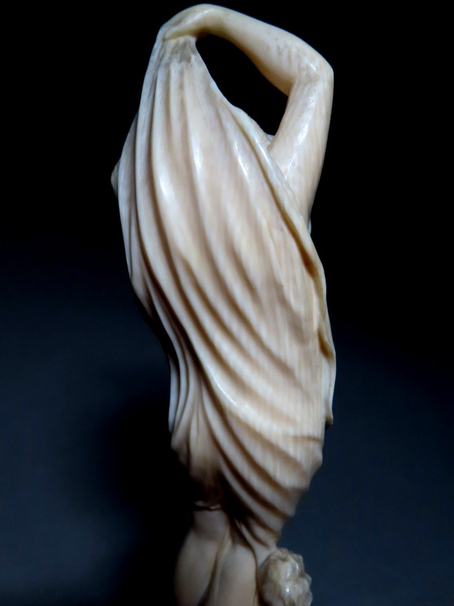 Ivory From Dieppe. Allegory Of The Evening. Mathurin Moreau (1822-1912)-photo-8