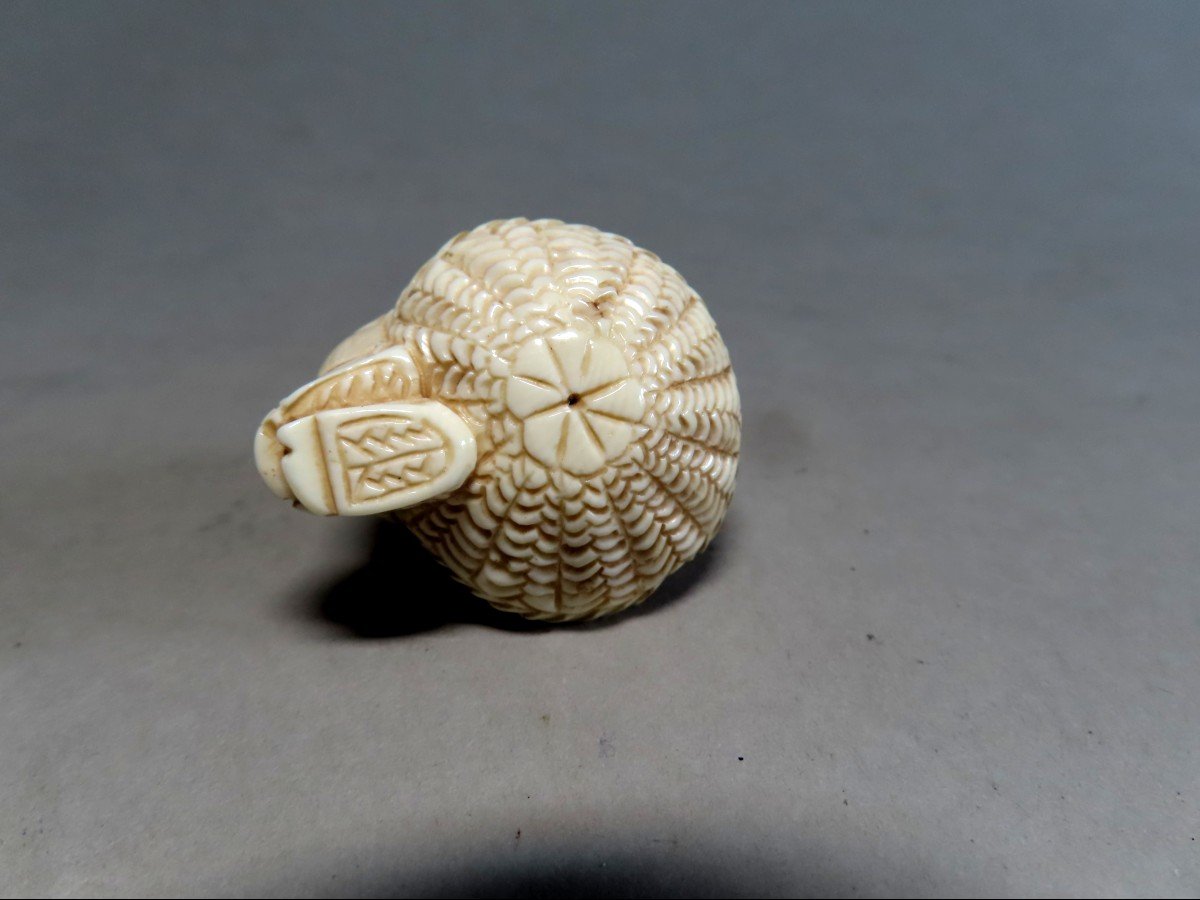 Ivory Netsuke. The Dreamer. Japan Taisho Period (1912-1928)-photo-3