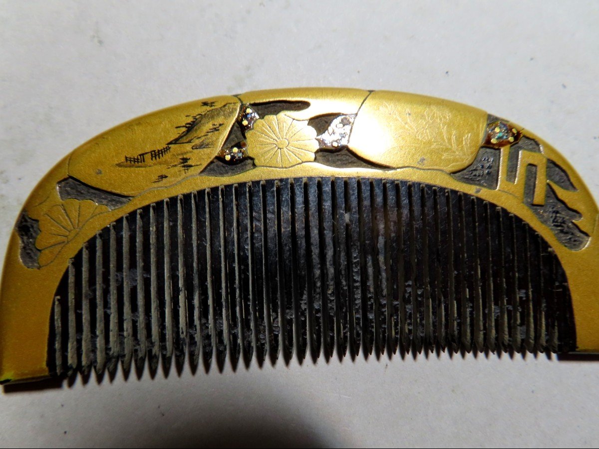 Kushi. Comb And Pin. Meiji Period (1868-1912)-photo-2