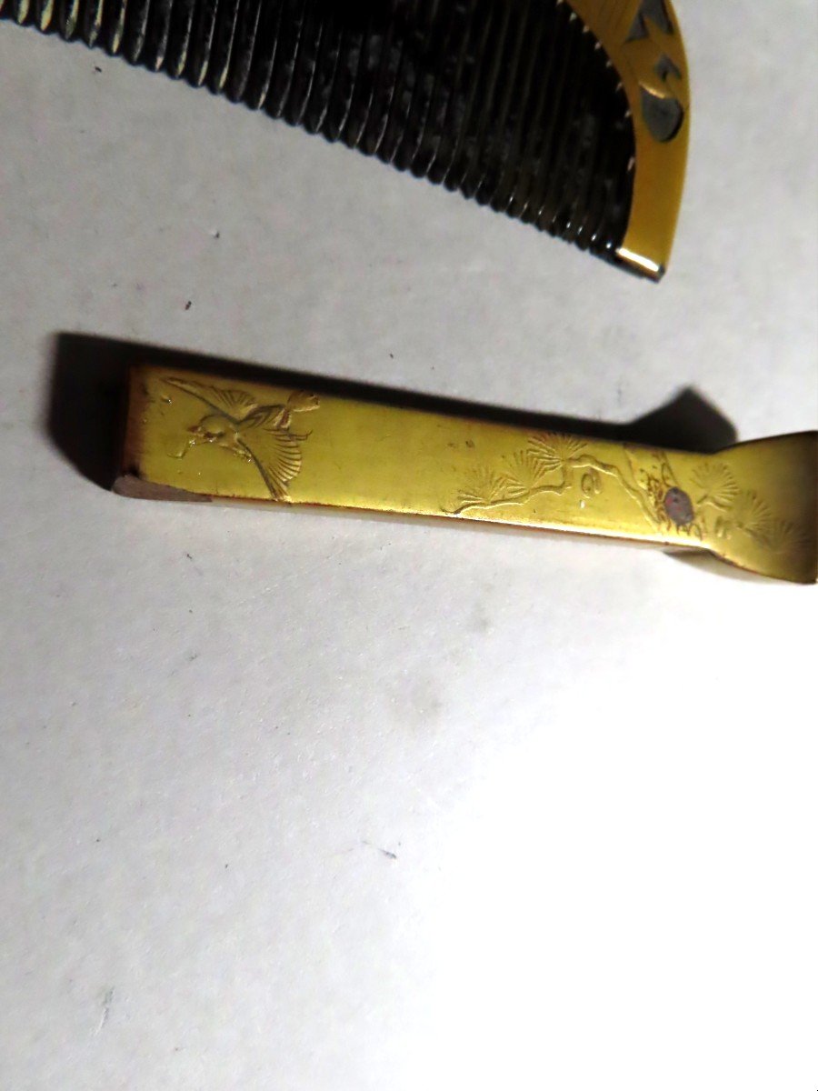 Kushi. Comb And Pin. Meiji Period (1868-1912)-photo-1