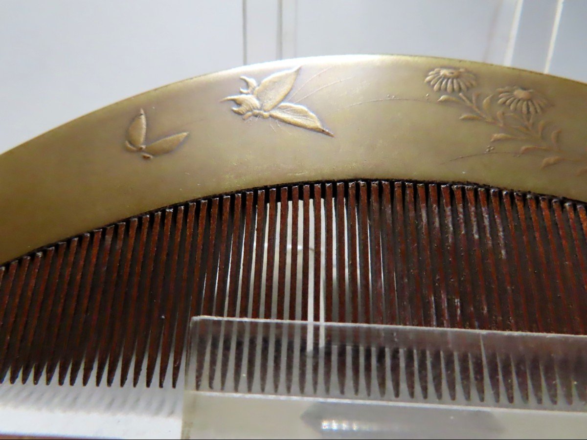 Kushi. .comb And Pin. Meiji Period (1868-1912)-photo-3