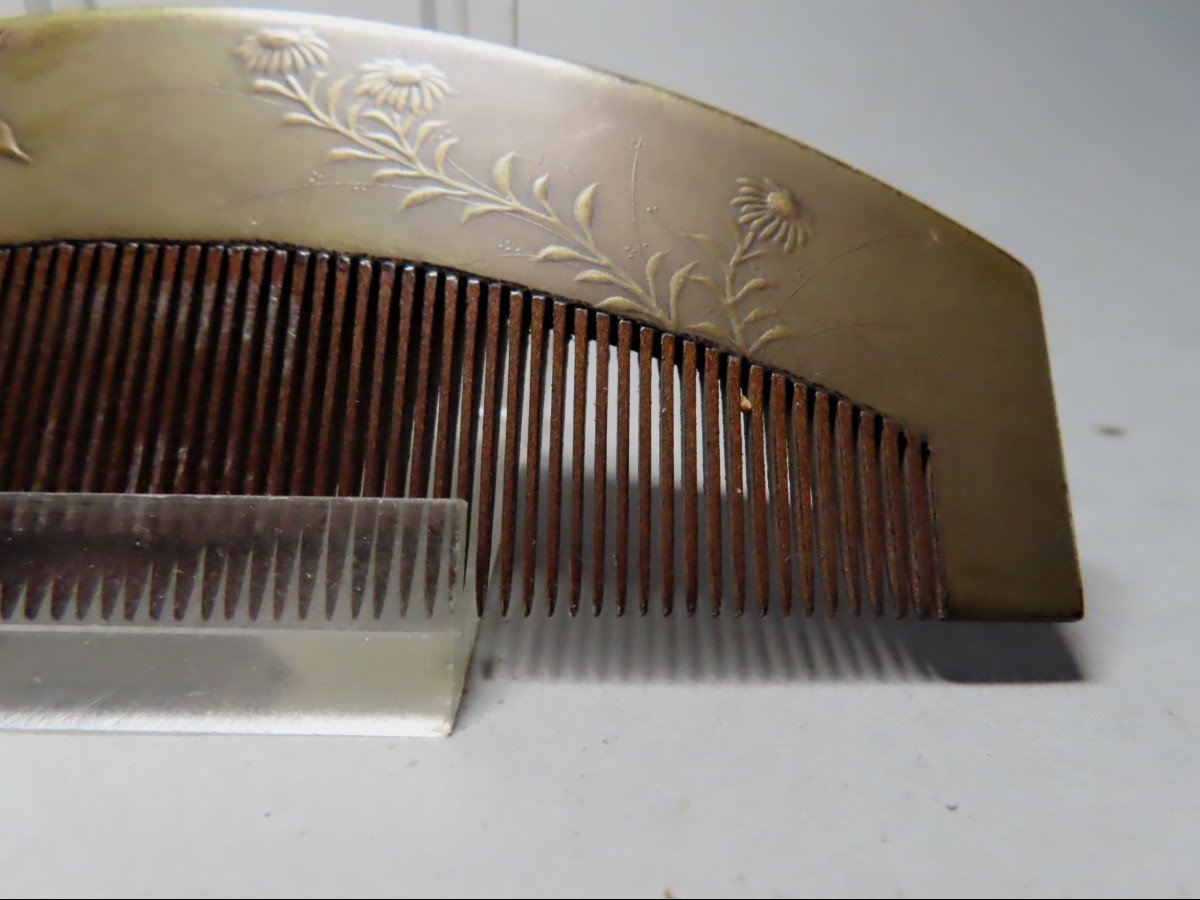 Kushi. .comb And Pin. Meiji Period (1868-1912)-photo-4