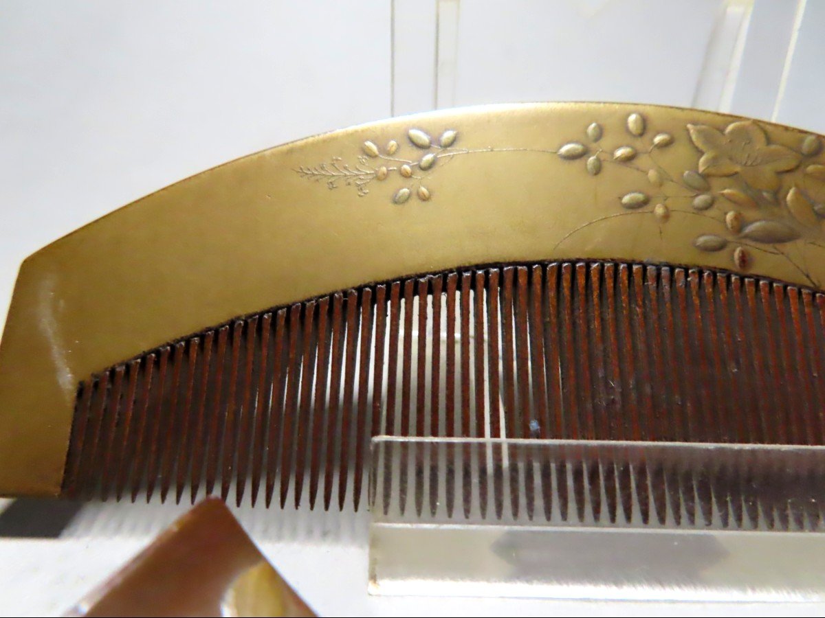 Kushi. .comb And Pin. Meiji Period (1868-1912)-photo-6