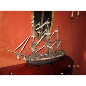 Maquette du Saint-Géran. Île Maurice. Compagnie des Indes Orientales.