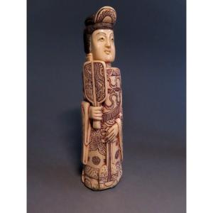 Large Bone Snuff Bottle. China 1920-30