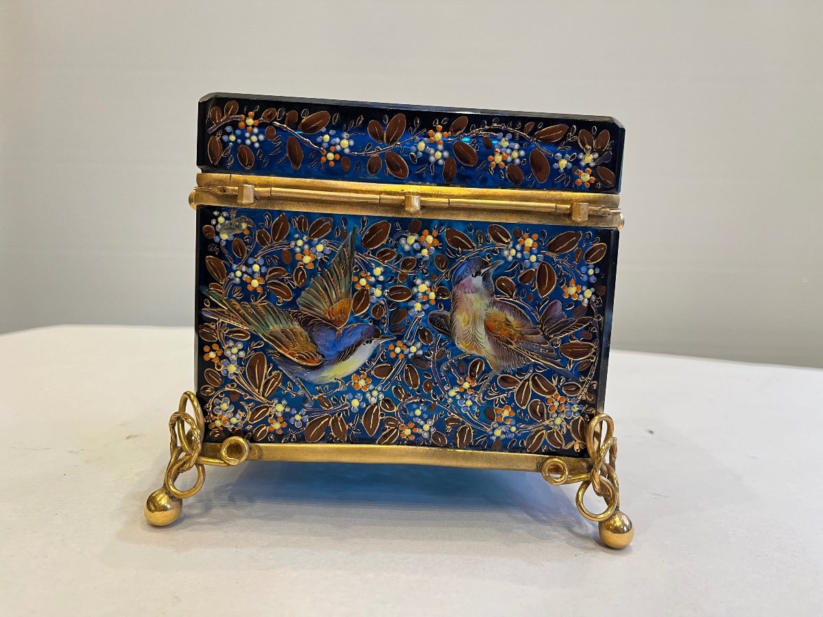 Enameled Glass Jewelry Box -photo-1