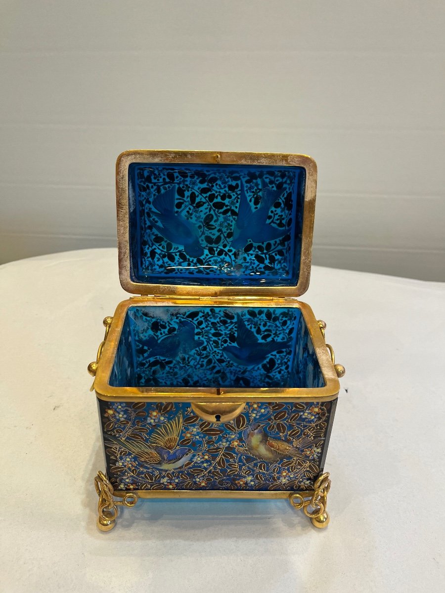 Enameled Glass Jewelry Box -photo-2