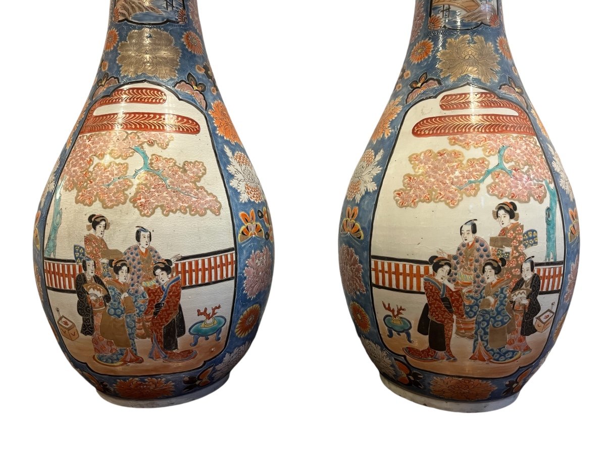 Pair Of 20th Century Japanese Vases -photo-2