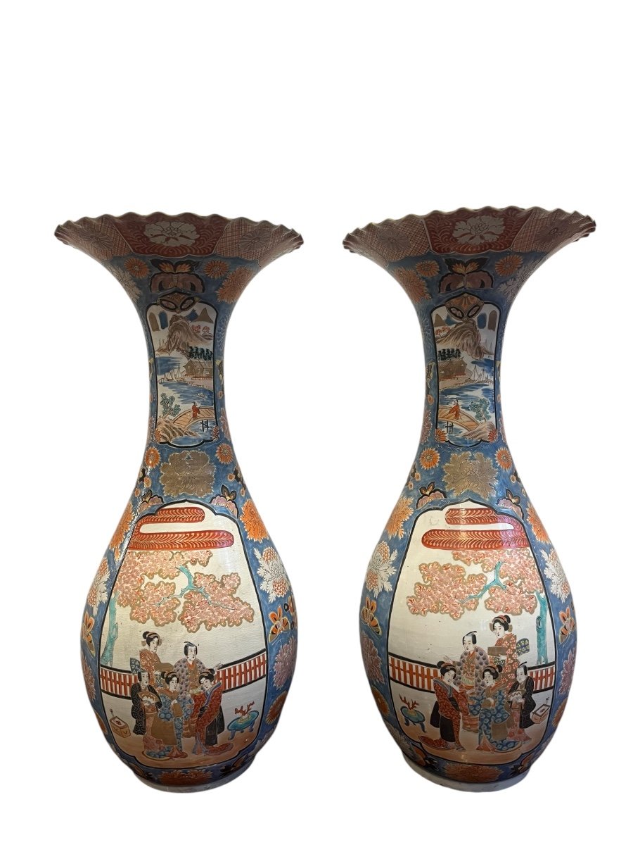 Pair Of 20th Century Japanese Vases 