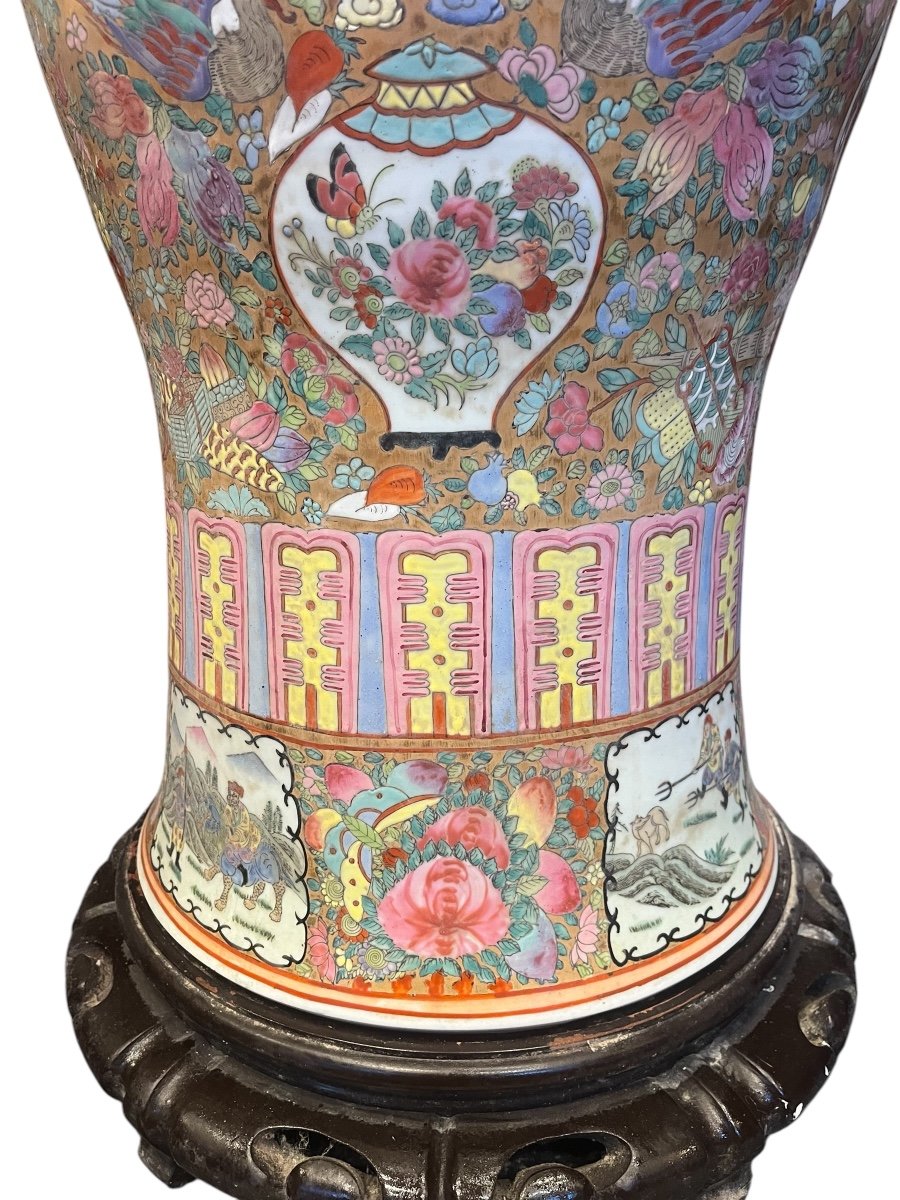 160 Cm Paire De Vases Chinoise XXeme Siecle -photo-1