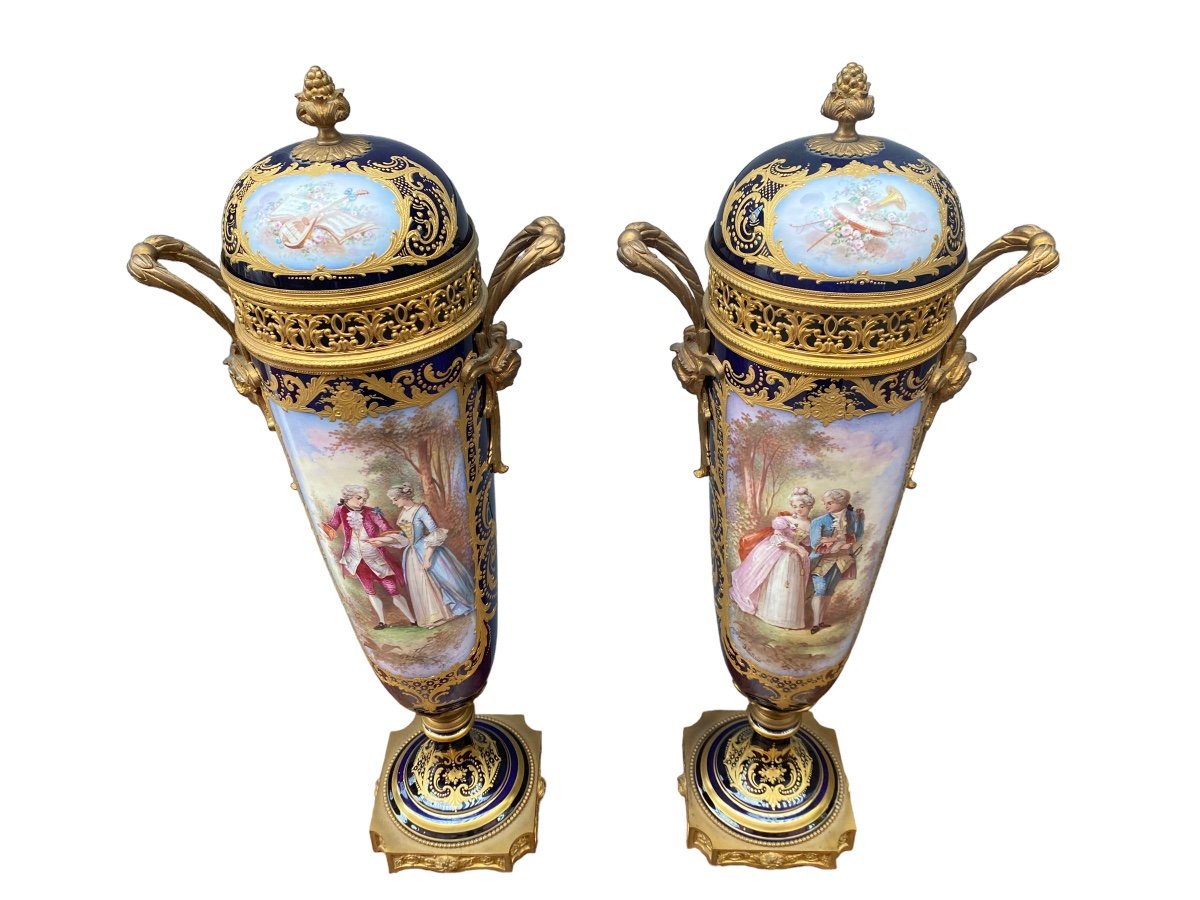 Pair Of Sèvres Vase 19th-photo-1