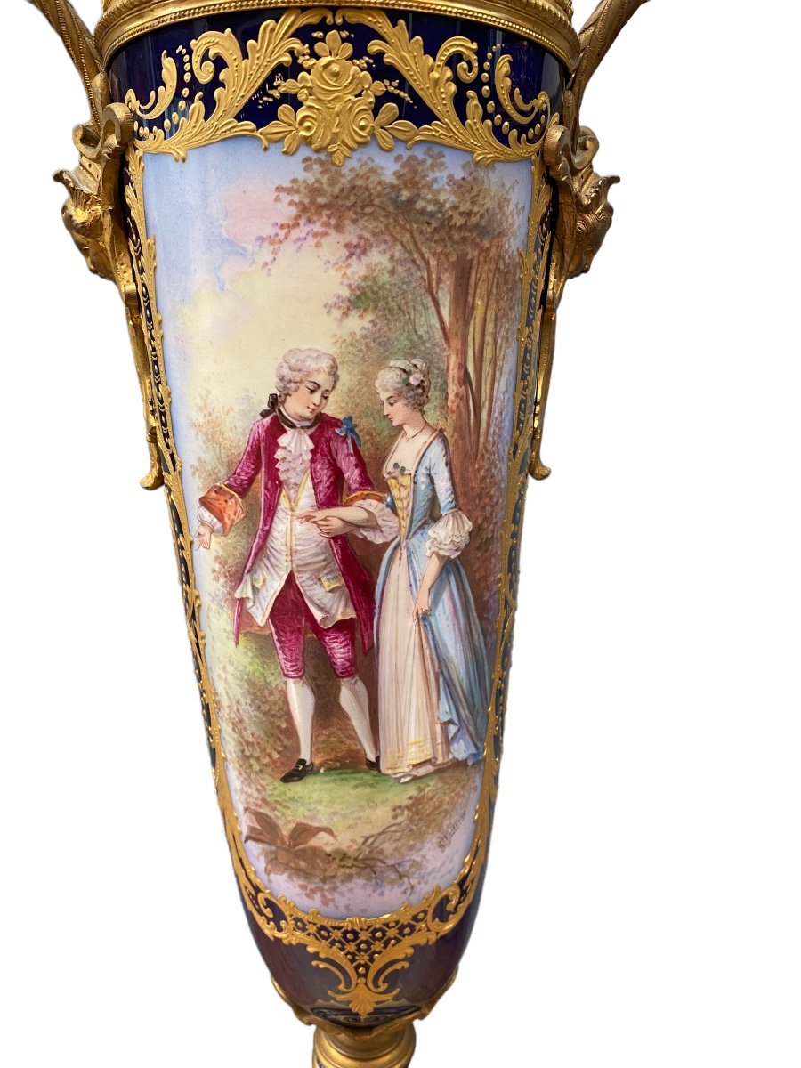 Pair Of Sèvres Vase 19th-photo-2