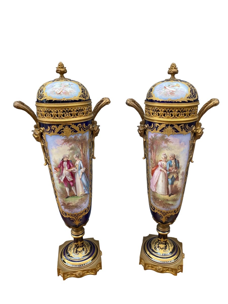 Pair Of Sèvres Vase 19th