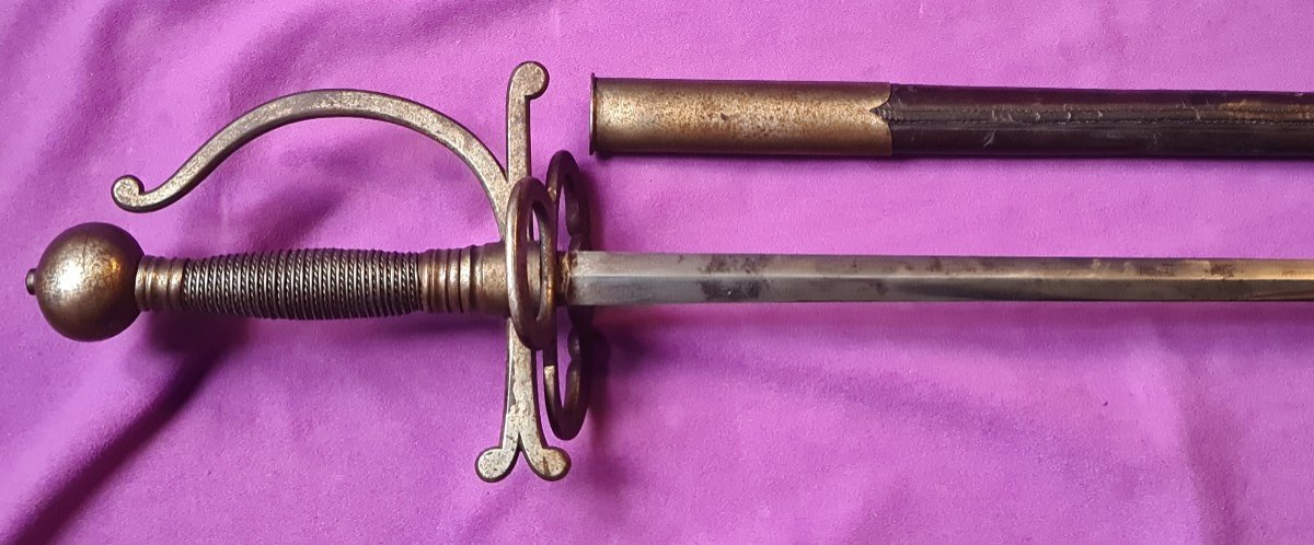 Rapier With Scabbard, 19th Century-photo-1