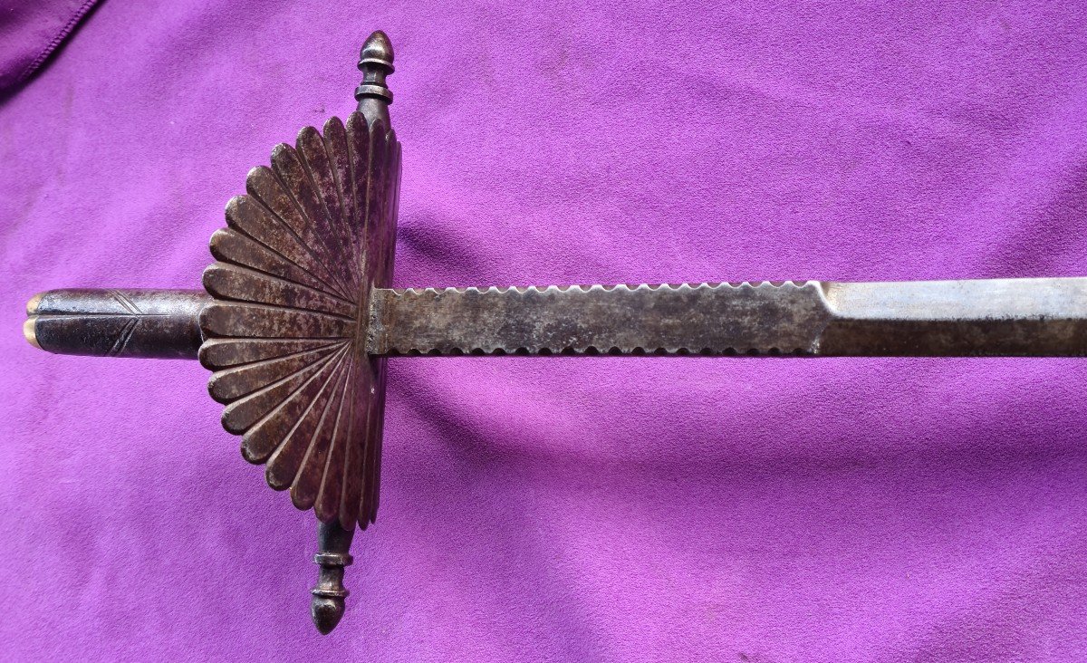 Large Shell Hunting Dagger "almarada" Spain 18th-photo-8