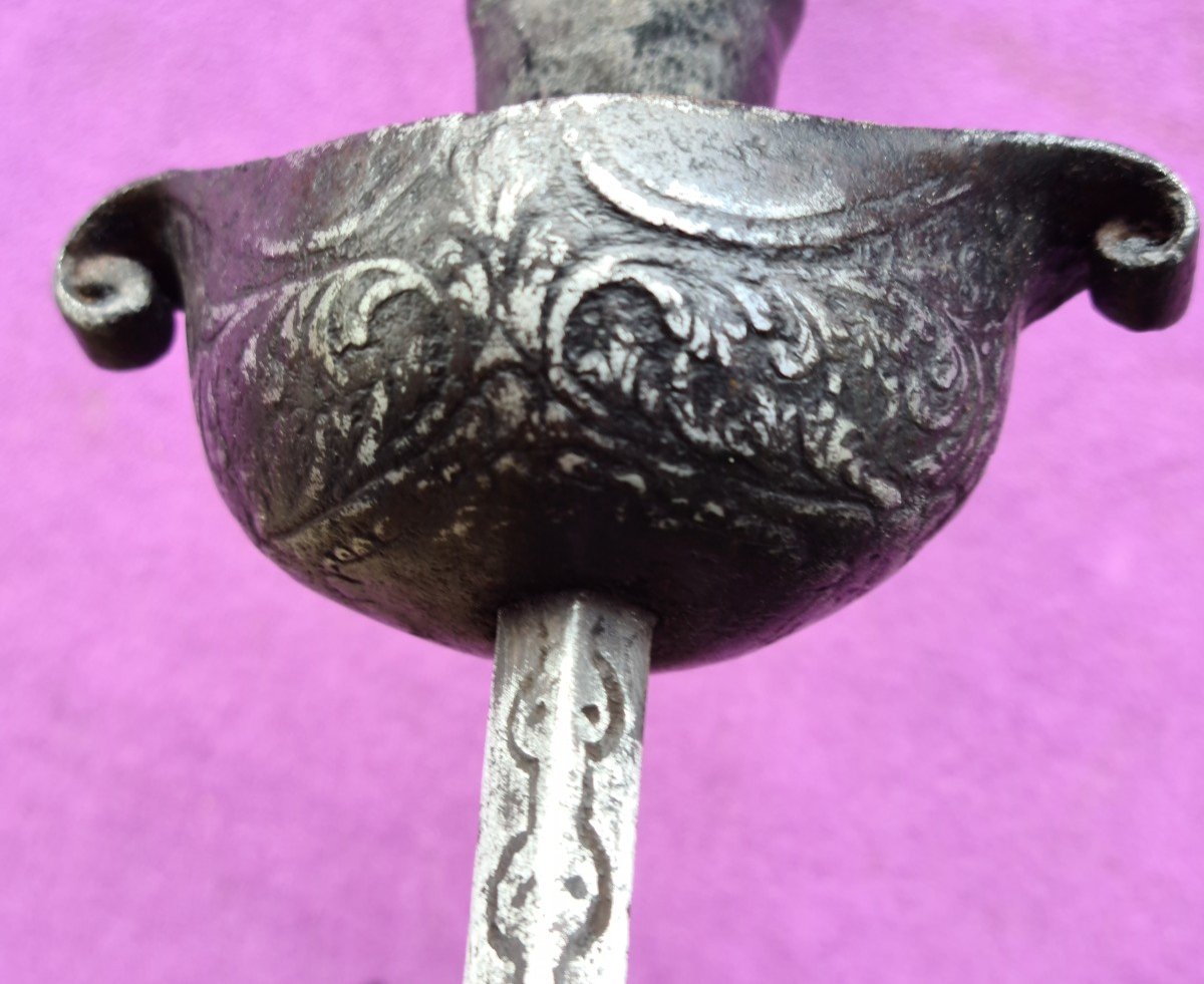 Large 16th Century Stiletto Dagger-photo-4