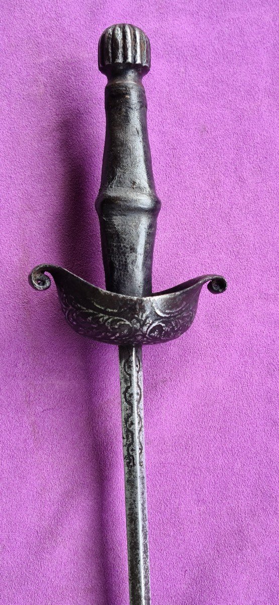 Large 16th Century Stiletto Dagger-photo-2