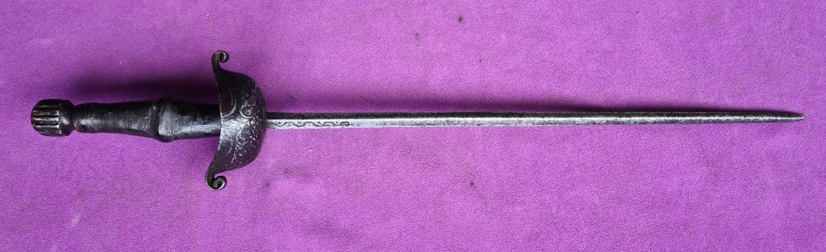 Large 16th Century Stiletto Dagger-photo-3