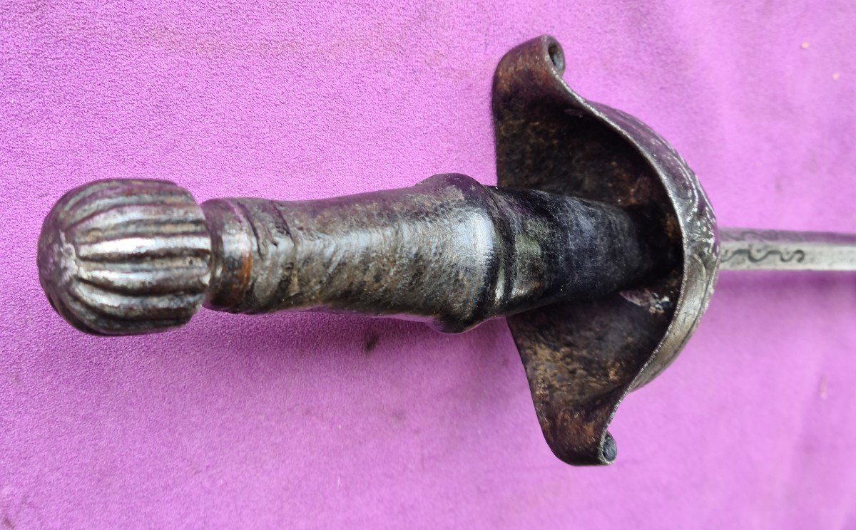 Large 16th Century Stiletto Dagger-photo-5