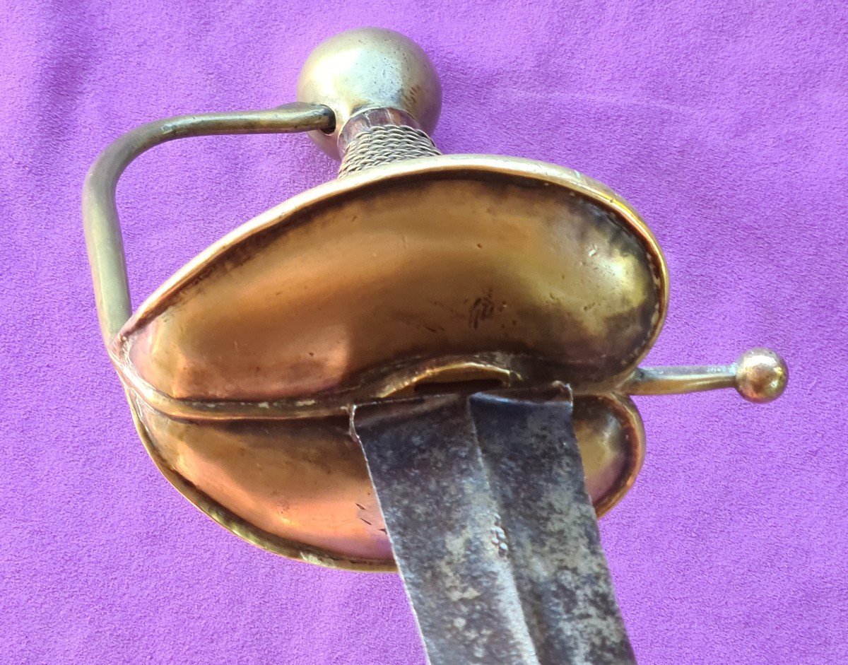  Pre-regulatory Stong Sword " Forte épée" Of The 1734 Model, Cavalry, Dragoons, France-photo-2