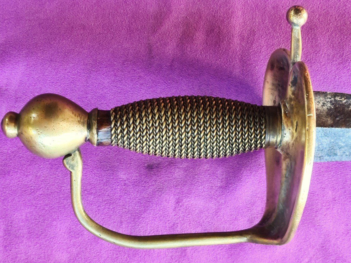  Pre-regulatory Stong Sword " Forte épée" Of The 1734 Model, Cavalry, Dragoons, France-photo-3