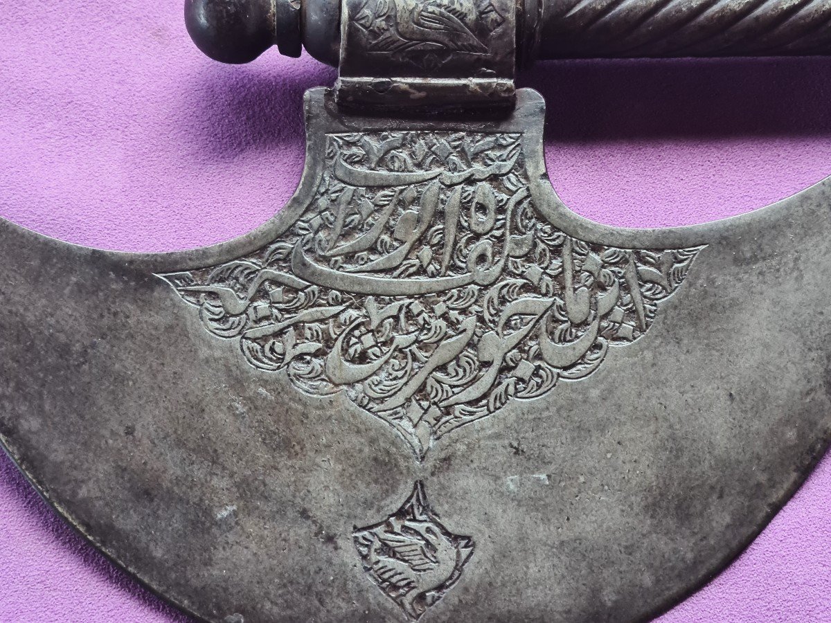 Tabarzin 18th Century Persian War Ax-photo-4