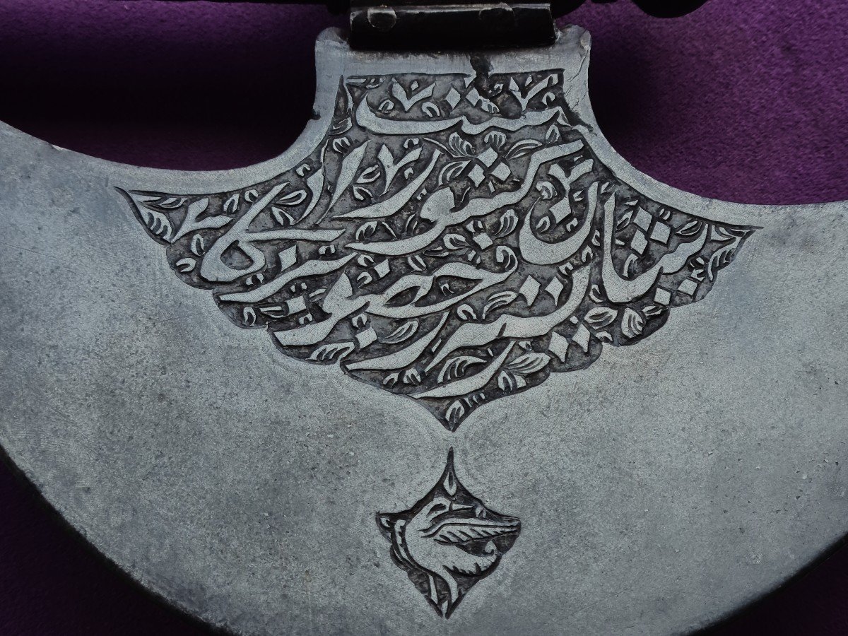 Tabarzin 18th Century Persian War Ax-photo-2