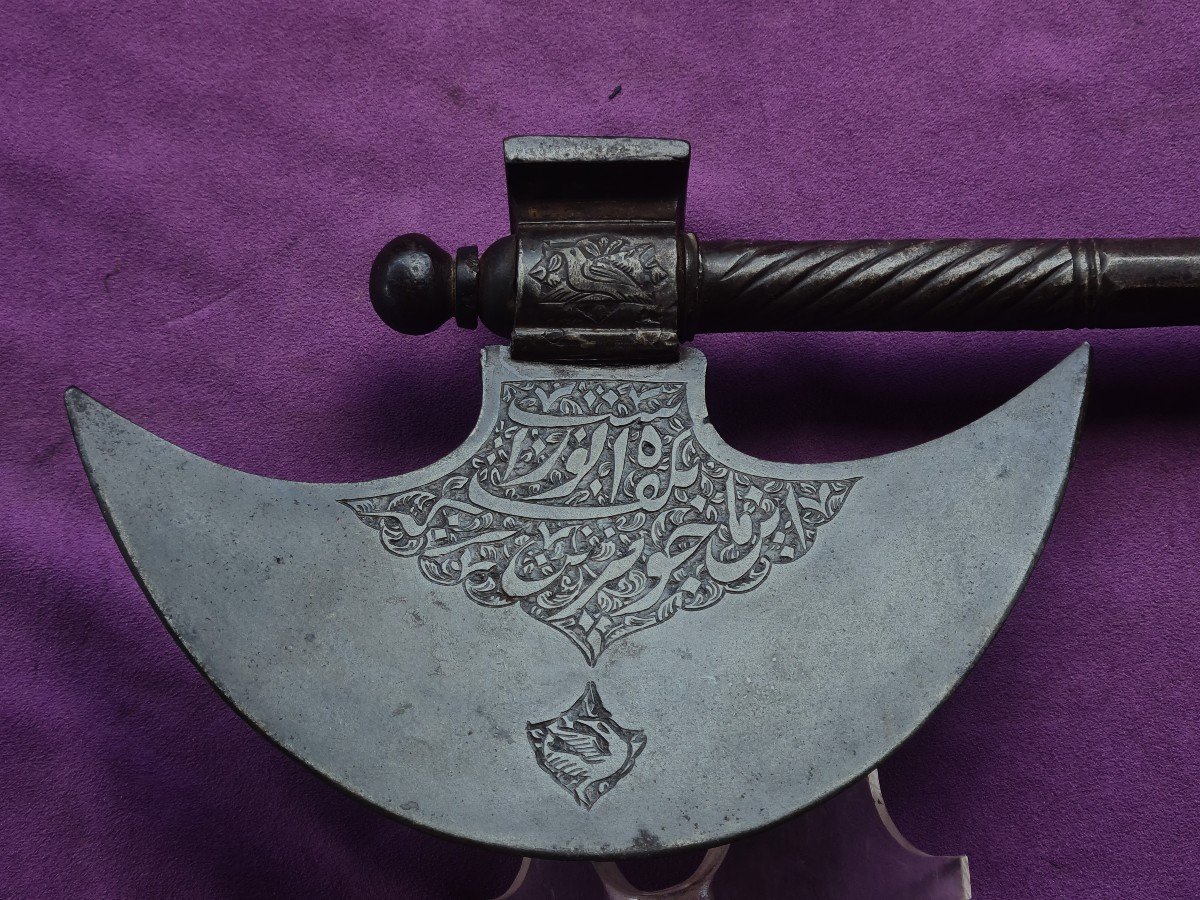 Tabarzin 18th Century Persian War Ax-photo-5