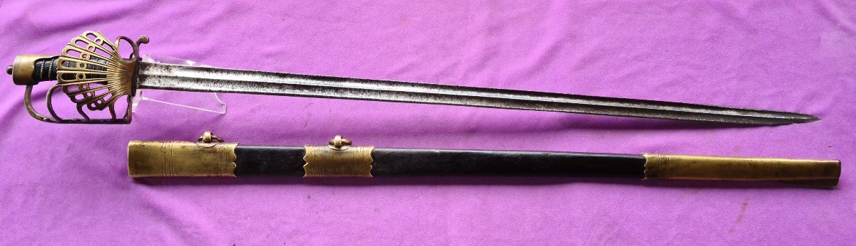 Sabre d'officier de Maréchaussée 1787, généralité de Bretagne-photo-2