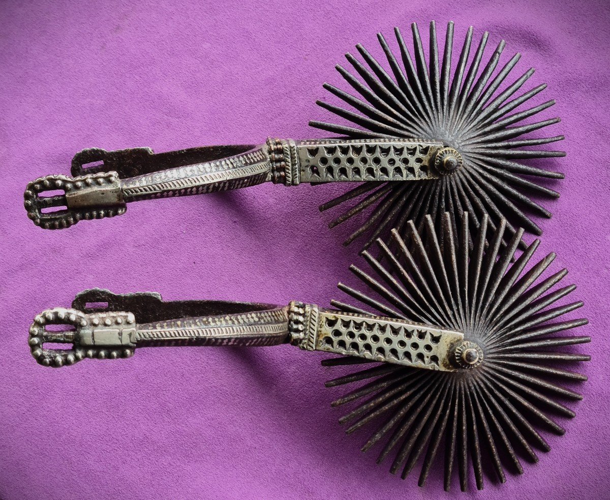 Pair Of 1st Quality  Spurs From Chile, 19th Century