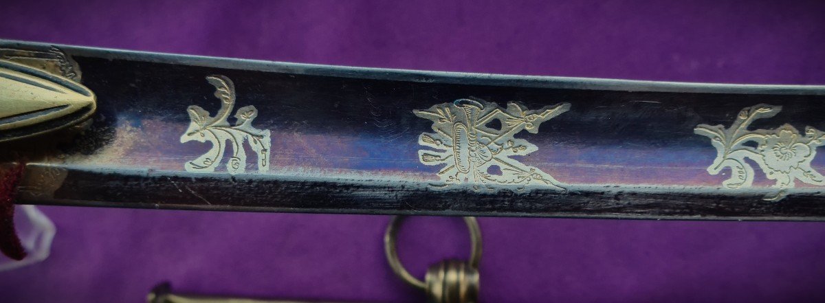 Light Cavalry Officer's Saber, Brass Scabbard, 1st Empire-photo-4