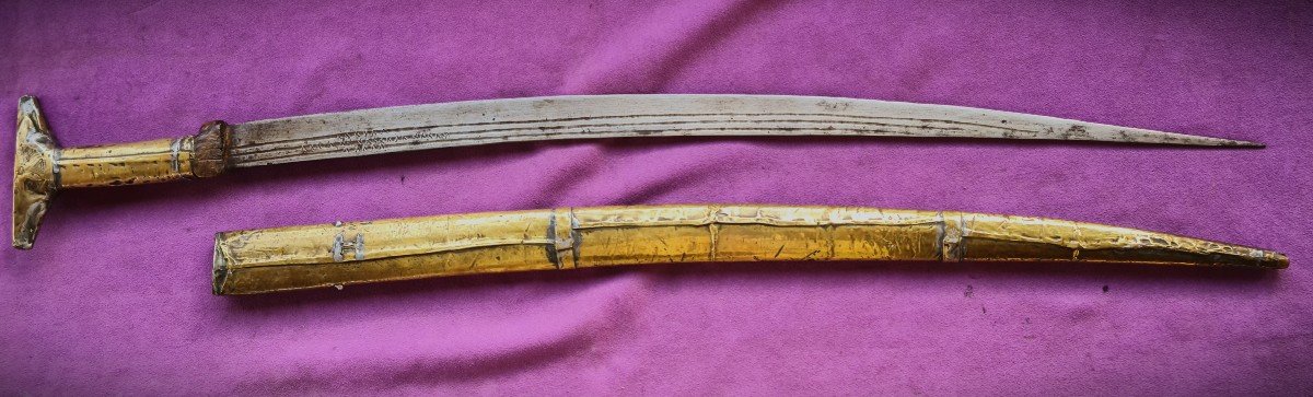 Large Moroccan Berber Cutlass Type "sboula" 19th-photo-2