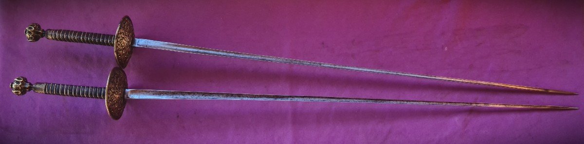 Pair Of Quality Dueling Swords, By Coulaux In Klingenthal, 1st Half Of The 19th Century